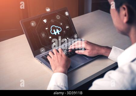 Cloud storage improves digital file management, enhances data access, and supports secure collaboration Parse Stock Photo