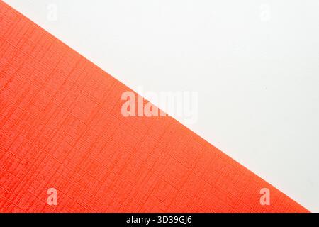 Minimalist Orange Textured and White Geometric Background Stock Photo