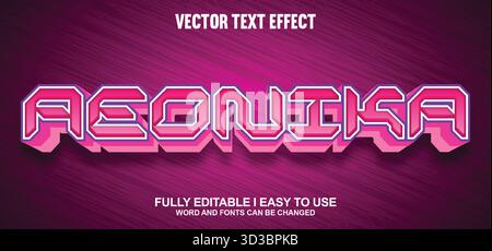 Editable Vector Text Effect Stock Vector