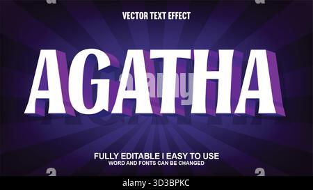 Editable Vector Text Effect Stock Vector