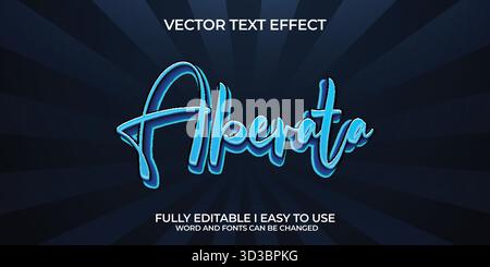 Editable Vector Text Effect Stock Vector