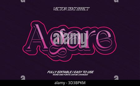 Editable Vector Text Effect Stock Vector