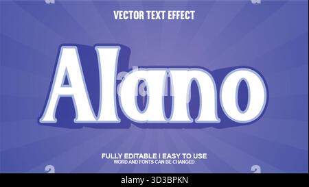 Editable Vector Text Effect Stock Vector