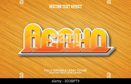 Editable Vector Text Effect Stock Vector