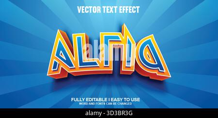 Editable Vector Text Effect Stock Vector
