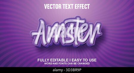 Editable Vector Text Effect Stock Vector