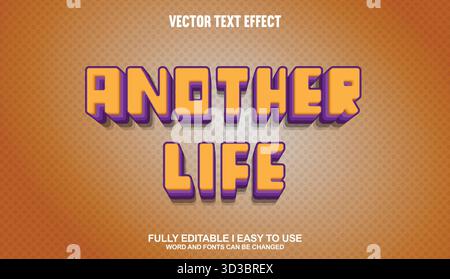 Editable Vector Text Effect Stock Vector