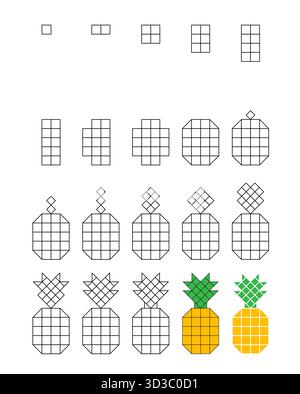 Educational games for kids. Drawing. Stock Vector