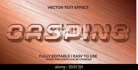 Editable Vector Text Effect Stock Vector