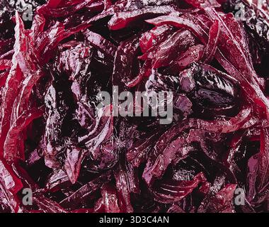 Food, Grated beets in a plate close up background Stock Photo
