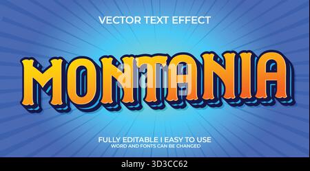 Editable Vector Text Effect Stock Vector