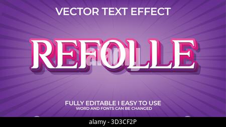 Editable Vector Text Effect Stock Vector