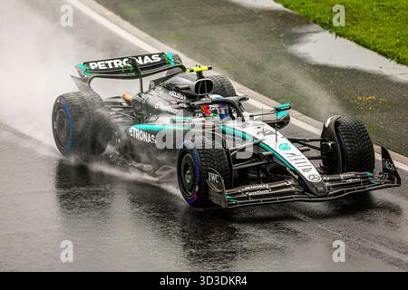 Andrea Kimi Antonelli (ITA) Mercedes AMG Formula One Team celebrates ...
