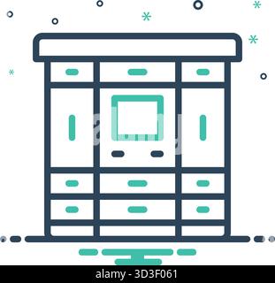 Icon for parcel lockers, parcel Stock Vector