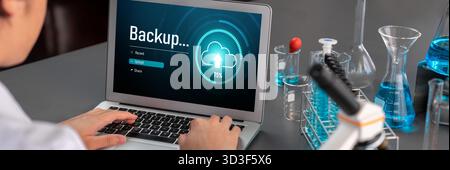 Backup Storage Data Internet Technology Business concept. Database storage cloud technology file data transfer sharing, cyber, big data information Stock Photo