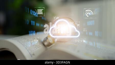 Cloud computing enables digital growth with secure data storage, scalable infrastructure, and strategic cloud-based business solutions. Latch Stock Photo