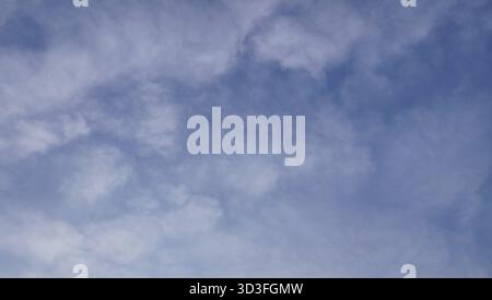 blue and cloudy sky Stock Photo