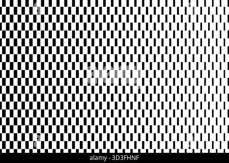 Striped pattern with gradient gradation. Vector abstract background with black and white halftone transition. Checkered modern monochrome bg Stock Vector
