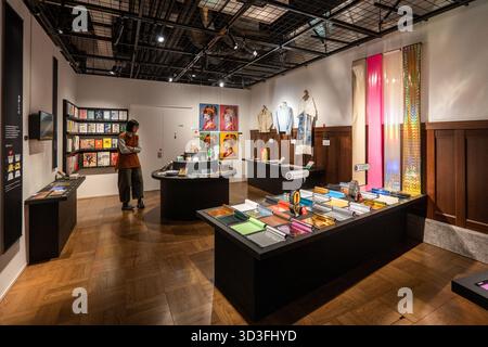 Ichigaya Letterpress Factory, is a cultural facility and printing museum that preserves the history and techniques of DNP's letterpress printing divis Stock Photo