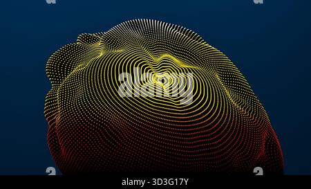 This scene presents a colorful abstract design, featuring intricate lines and patterns that create a stunning 3D effect. Stock Photo