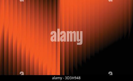 orange flowing wave light reflection abstract background Stock Vector