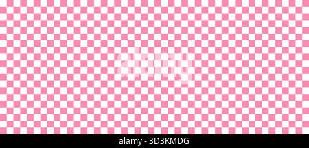 Retro Diner Floor Background. A grid and checkered pattern with white and red tiles for a minimalist kitchen or pop art bg.. Stock Vector