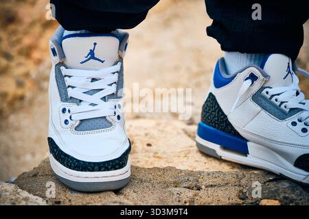 aj3 racer blue on feet