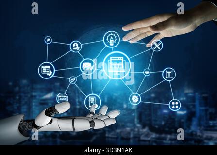 Artificial intelligence streamlines the website design process, from layout to coding. AI tools help create an optimal user experience, enhancing Stock Photo