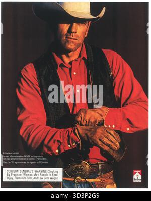 poster advertising Marlboro cigarettes, magazine 1997, No slogan