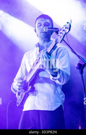 Milan Italy. 06th nov 2025. The Irish indie rock band THE CLOCKWORKS performs live on stage at Fabrique opening the show of Johnny Marr. Stock Photo
