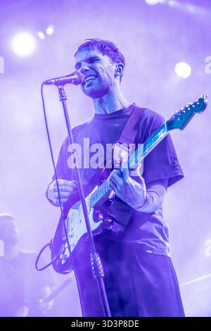 Milan Italy. 06th nov 2025. The Irish indie rock band THE CLOCKWORKS performs live on stage at Fabrique opening the show of Johnny Marr. Stock Photo