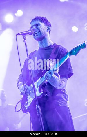 Milan Italy. 06th nov 2025. The Irish indie rock band THE CLOCKWORKS performs live on stage at Fabrique opening the show of Johnny Marr. Stock Photo