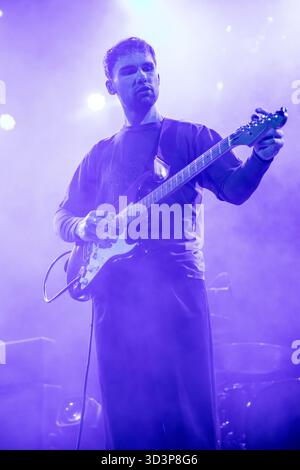 Milan Italy. 06th nov 2025. The Irish indie rock band THE CLOCKWORKS performs live on stage at Fabrique opening the show of Johnny Marr. Stock Photo