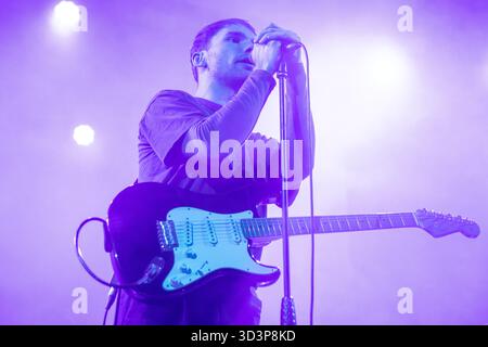 Milan Italy. 06th nov 2025. The Irish indie rock band THE CLOCKWORKS performs live on stage at Fabrique opening the show of Johnny Marr. Stock Photo