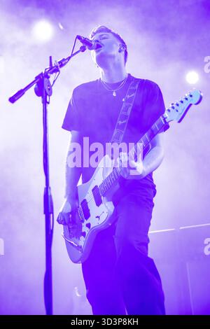Milan Italy. 06th nov 2025. The Irish indie rock band THE CLOCKWORKS performs live on stage at Fabrique opening the show of Johnny Marr. Stock Photo
