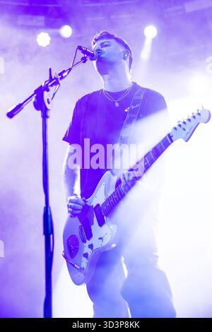 Milan Italy. 06th nov 2025. The Irish indie rock band THE CLOCKWORKS performs live on stage at Fabrique opening the show of Johnny Marr. Stock Photo