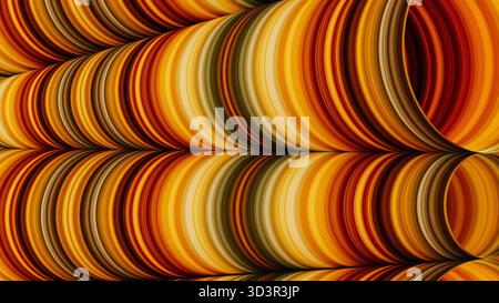 Colorful vintage background features intertwining circles and tubes, creating a lively, abstract scene that draws the eye and sparks imagination. Stock Photo