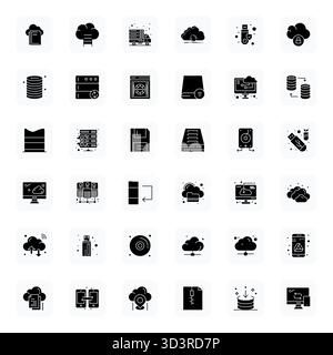 This Backup vector icon pack includes 36 Filled designs in 64x64 Editable format, perfect for enhancing digital interfaces. Stock Vector