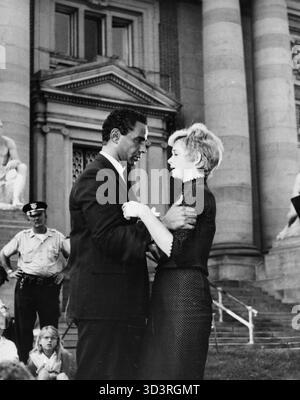 Barbara Barrie, Bernie Hamilton, on-set of the Film, 