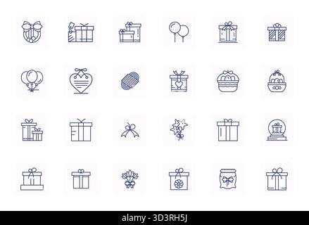 This Tied vector icon pack includes 24 Regular Bold Outline designs in 256x256 Pixel Optimized format, perfect for enhancing digital interfaces. Stock Vector