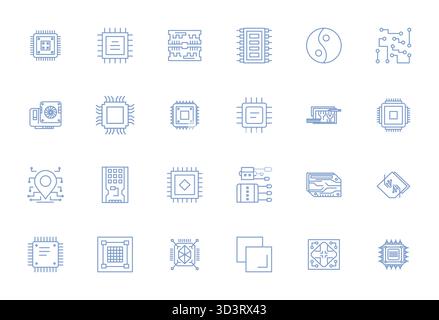 Exceptional collection of 24 Bold Line vector icons for Integrated, delivered in High Resolution Display Perfect resolution for unparalleled visual ex Stock Vector