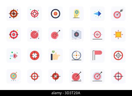 Handcrafted collection featuring 24 Flat vector icons for Directionality, optimized in High Resolution Editable resolution for premium digital experie Stock Vector