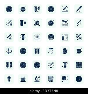 Exceptional collection of 36 Filled vector icons for Sample, delivered in High Resolution Detail Enhanced resolution for unparalleled visual excellenc Stock Vector