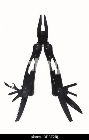 Multi tool isolated on white background Stock Photo