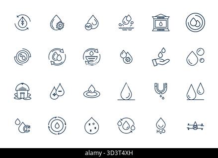Unlock 24 Bold Line Pixel Aligned vector icons inspired by Purification, optimized in 256x256 format for flawless display across all devices. Stock Vector