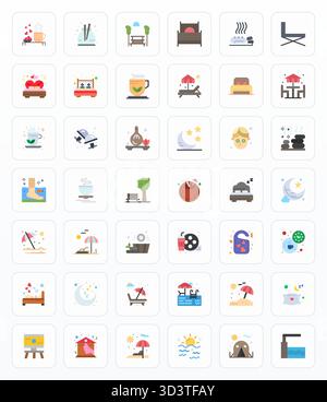 Focus Time Icon Set Deep Work Concentration Productivity Signs Stock ...