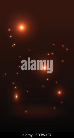 Magic glowing fire sparks vector illustration Stock Vector