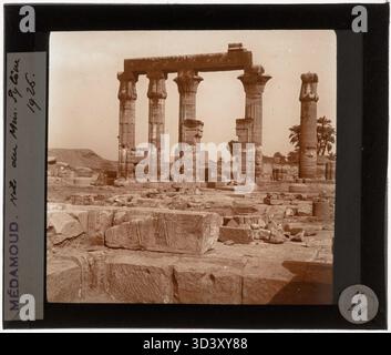 Statue Hoisting This glass diapositive from 1926 captures workers at the Temple of ...
