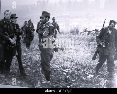 German soldiers retreating from Belarus during the summer of 1944 ...