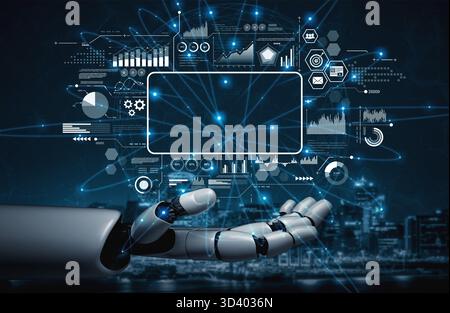 AI powers data analytics with predictive insights, smart dashboards, and real-time modeling for strategic decision-making. Artificial intelligence Stock Photo